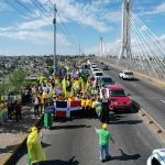 Frente Amplio realiza caminata por la patria junto a decenas de miembros del partido