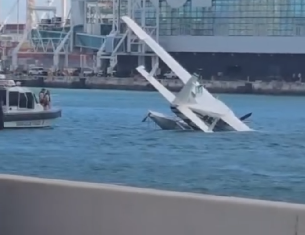 Avioneta cae al agua en Miami Beach cerca del Puerto Norwegian Cruise Line