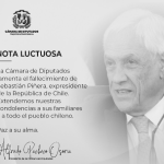 Cámara de Diputados lamenta fallecimiento del expresidente Sebastián Piñera