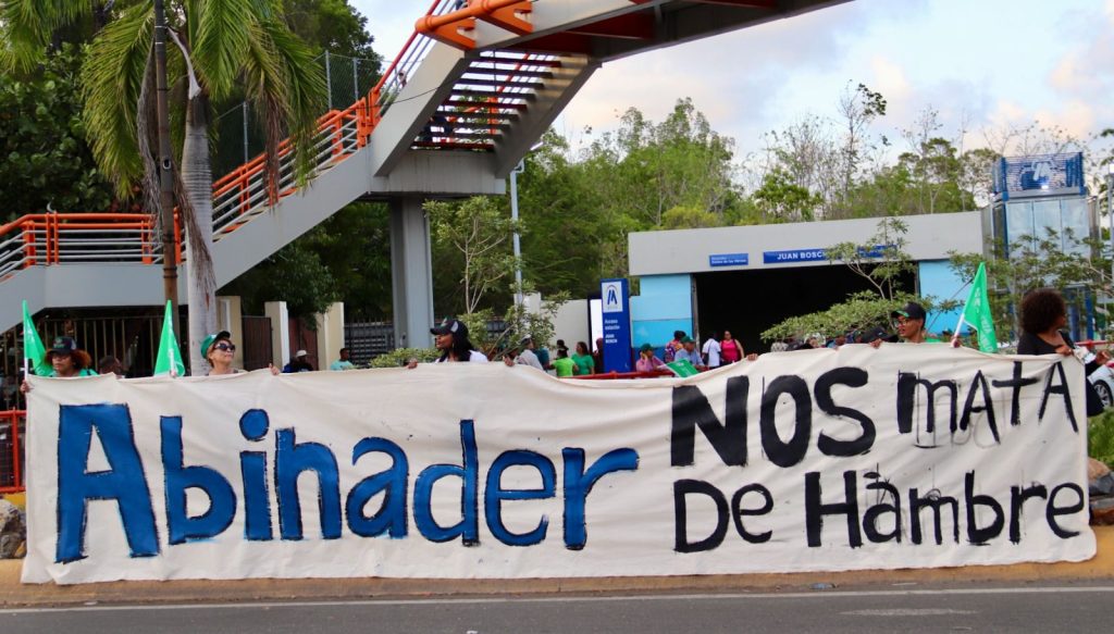 Mujeres de la Fuerza del Pueblo realizan protesta nacional: “Abinader nos mata de hambre”