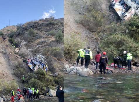 Unas diez personas mueren tras accidente de autobús en Perú