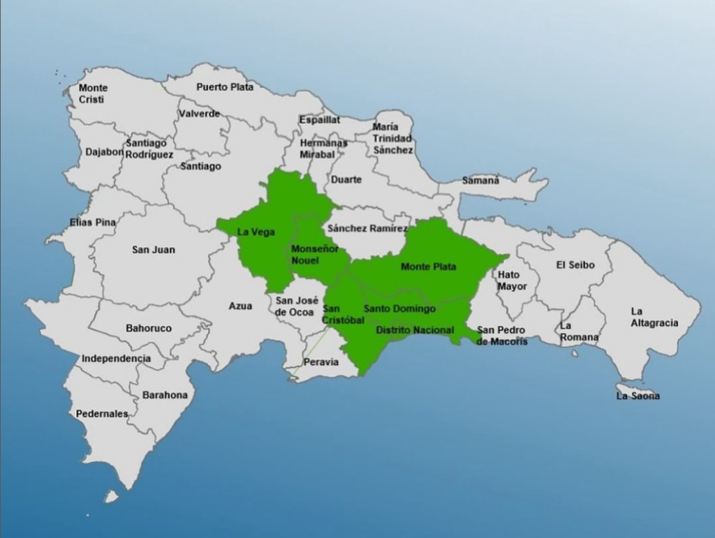 COE emite alerta verde para varias provincias y el DN por vaguada prefrontal