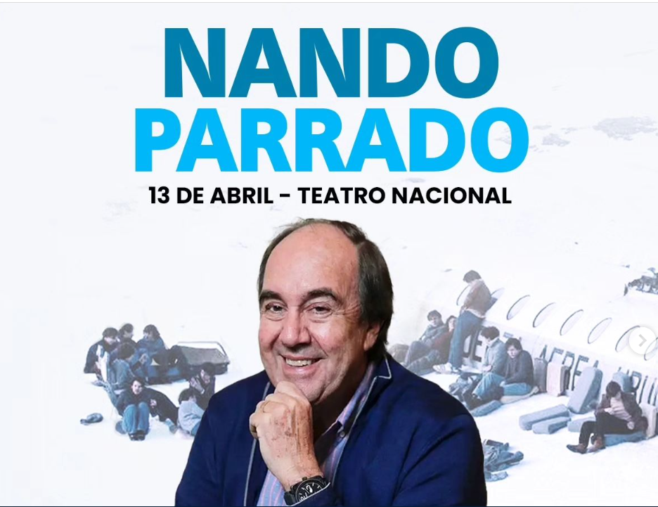 Normas del Teatro Nacional para presentación de Nando Parrado incluyen no llegar tarde ni usar pantalones  rasgados