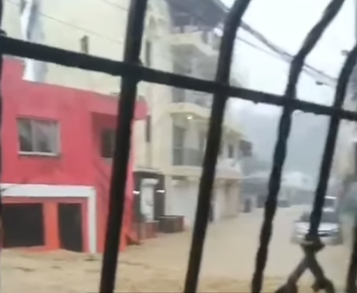 Inundaciones preocupantes en Manoguayabo tras fuertes aguaceros