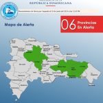 COE coloca seis provincias en alerta verde