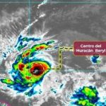 Beryl se convierte en el primer huracán del 2024; es categoría 2