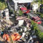 Incendio devora almacén en la avenida Monumental