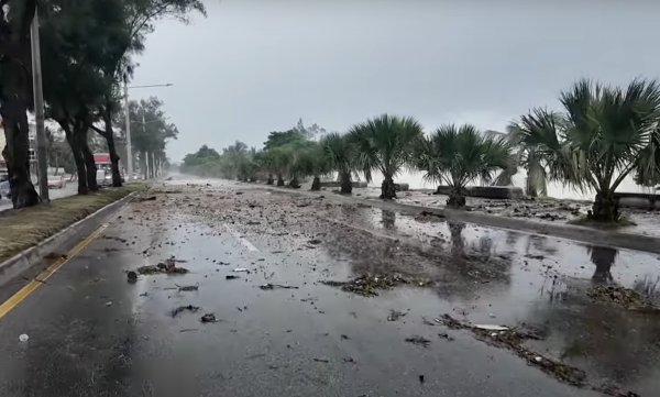 Habilitan autopistas 30 de Mayo tras escombros dejados por el paso de huracán Beryl