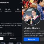 Meta quita verificación a cuentas de Instagram y Facebook de Maduro