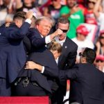 Videos muestran momento en que Donald Trump es herido tras disparos en Pensilvania