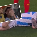 Messi llora tras lesionarse y abandona la final de la Copa América