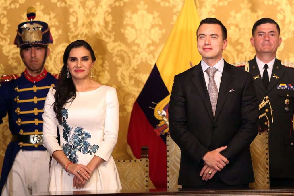 Noboa buscará reelección sin ceder poder a vicepresidenta de Ecuador