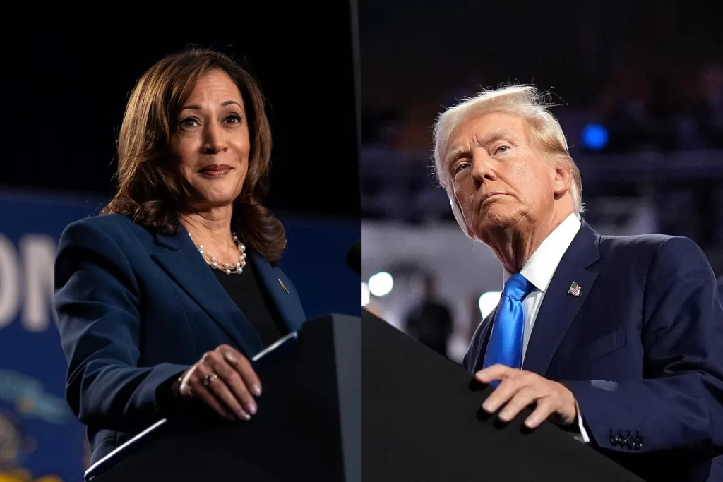 Kamala y Trump se embarcan en un maratón con encuestas empatadas