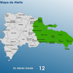 RD amanece con 11 provincias en alerta verde más el DN por lluvias