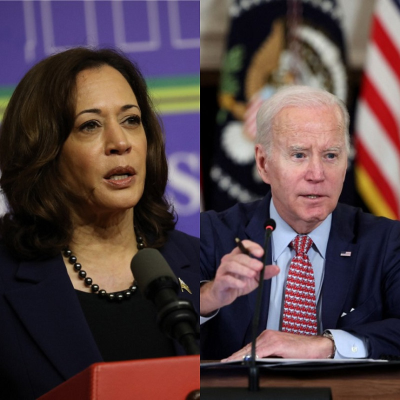 Kamala Harris se desliga de las declaraciones de Biden, quien llamó «basura» a seguidores de Trump