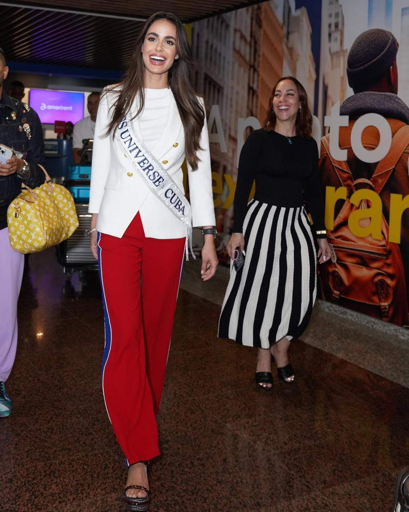 Marianela Ancheta, la primera Miss Cuba Universo en 57 años, es recibida en República Dominicana