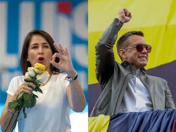 Ecuador tendrá segunda vuelta electoral entre el presidente Noboa y la correísta González